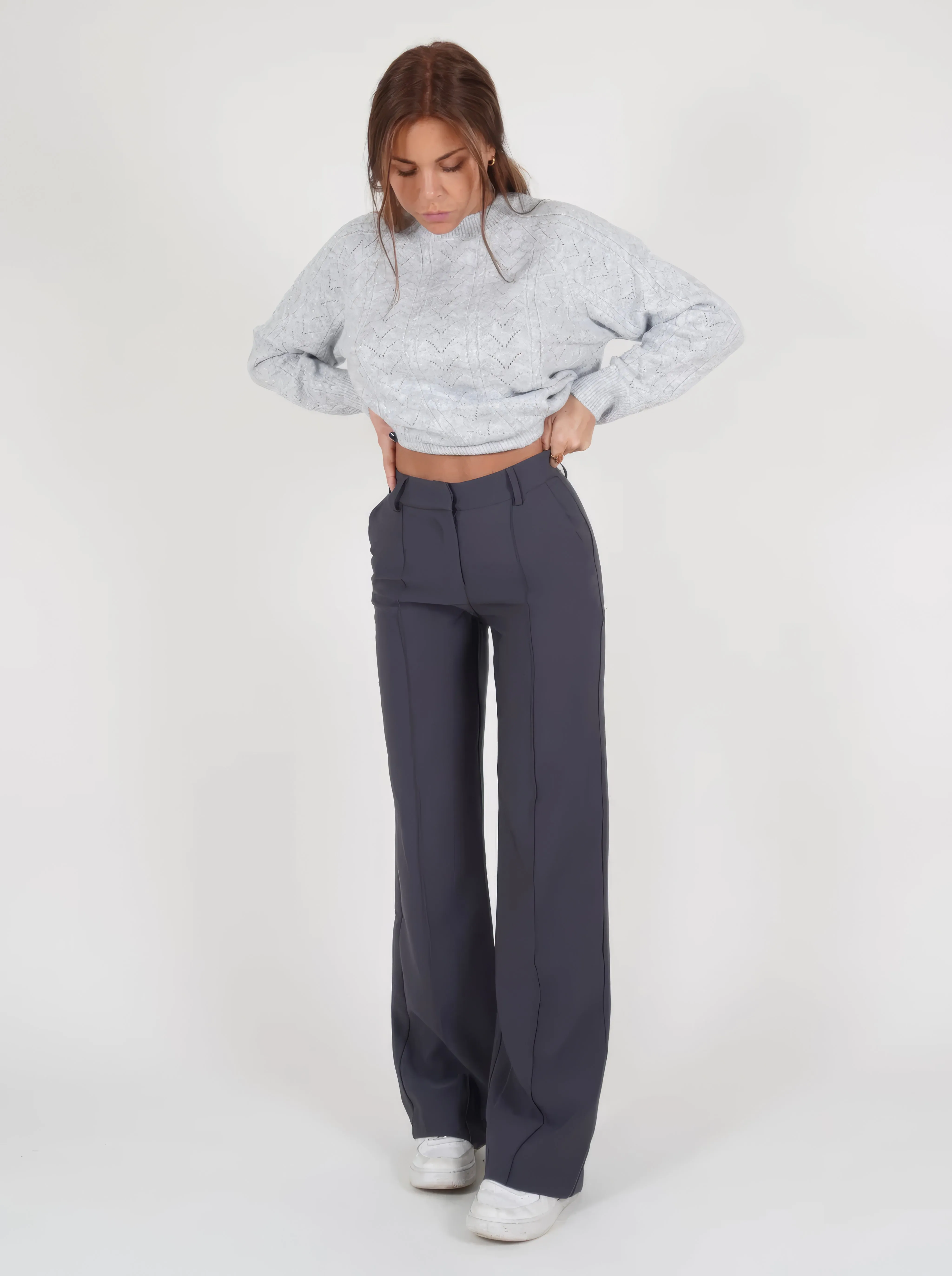 Elianny - Casual Pleated Pants for Women