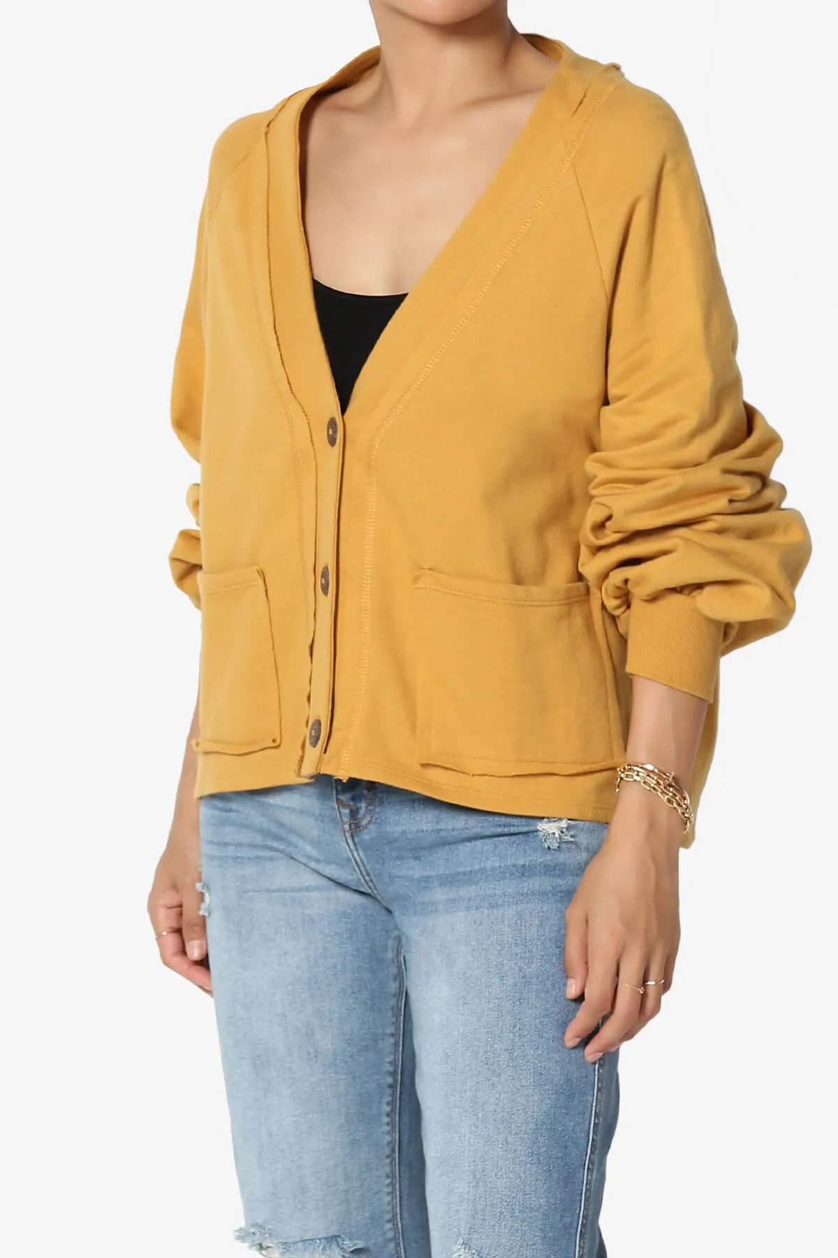 Embark Barrel Long Sleeve Terry Cardigan PLUS