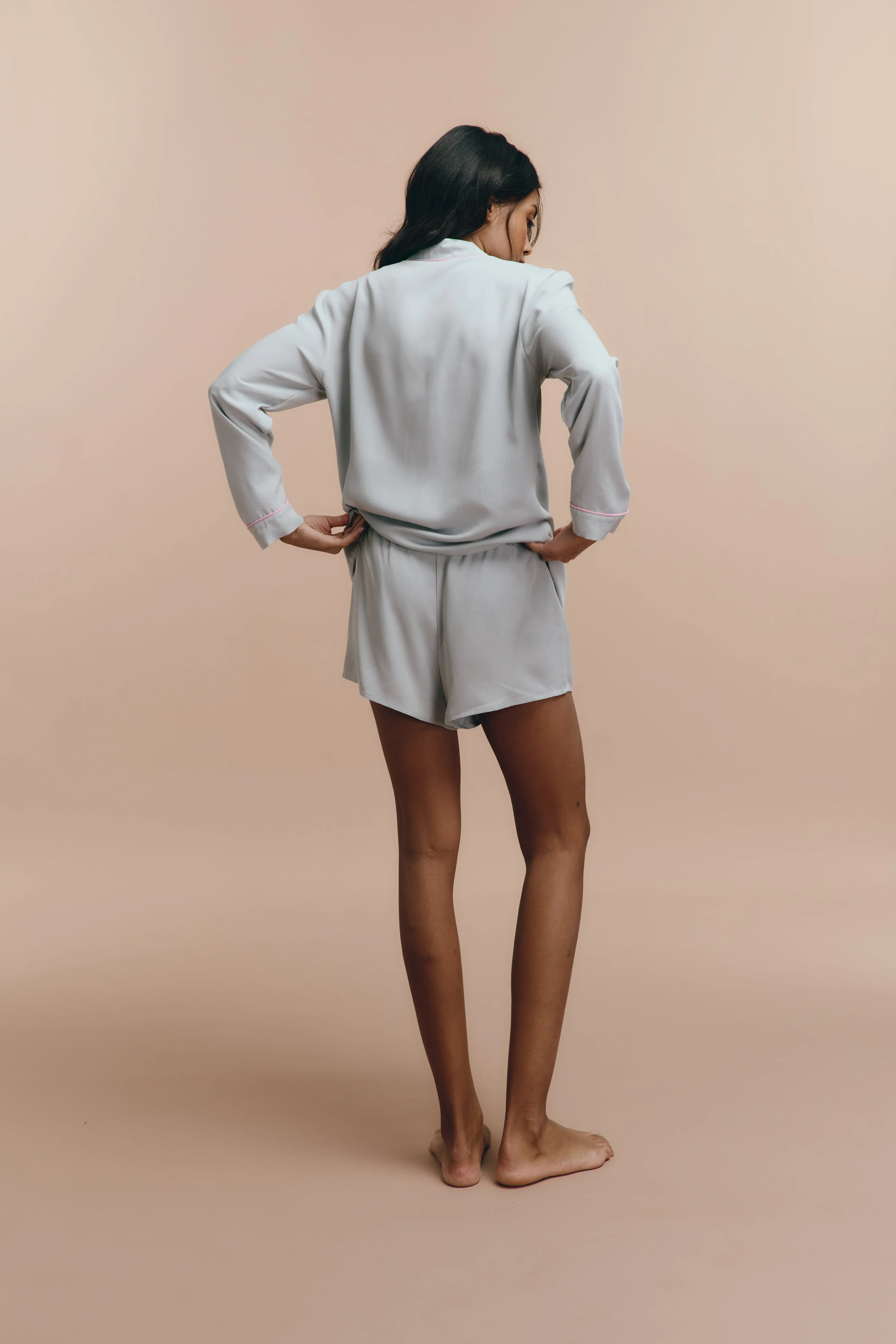 Emily pjs - Grey with shorts
