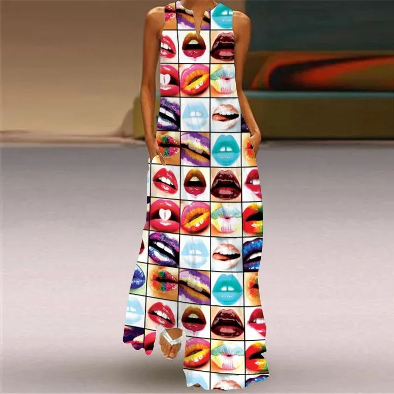 Emmeline - Rug with retro print.
