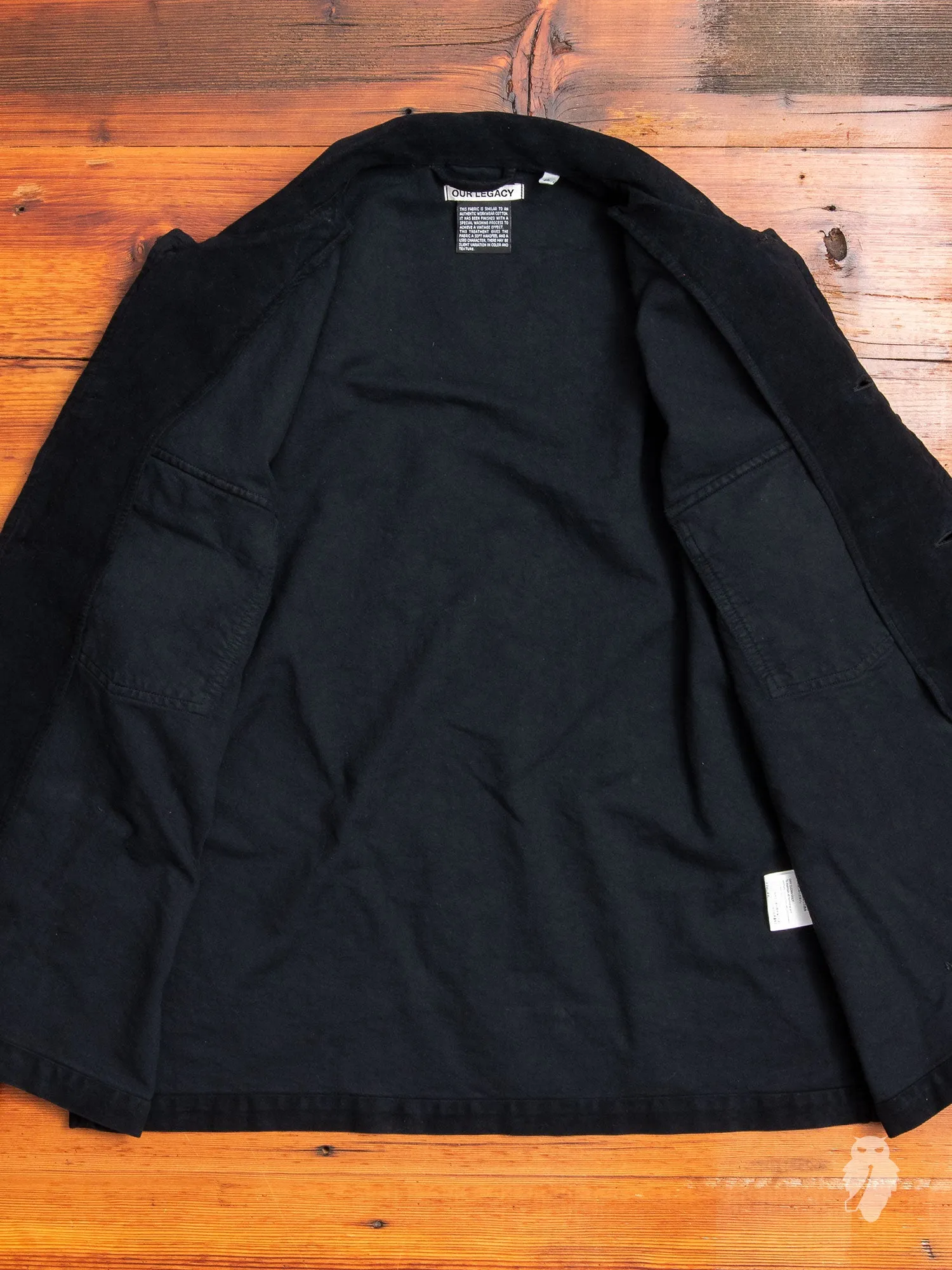 Evening Coaches Jacket in Blueblack Moleskin