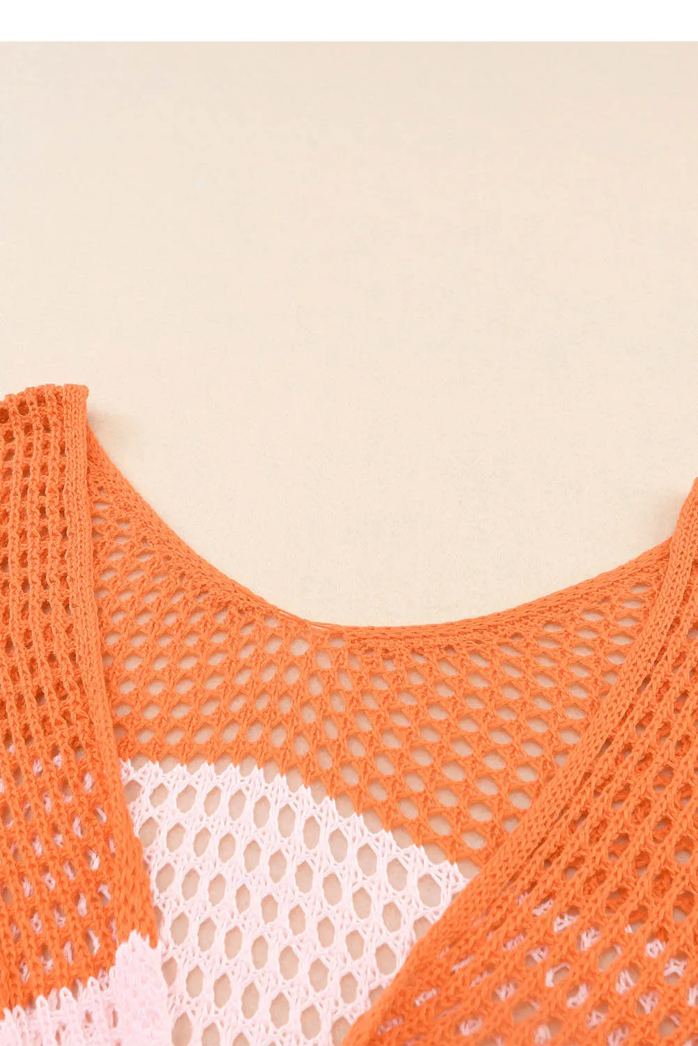 Eyelet Twisted Back Knit Top
