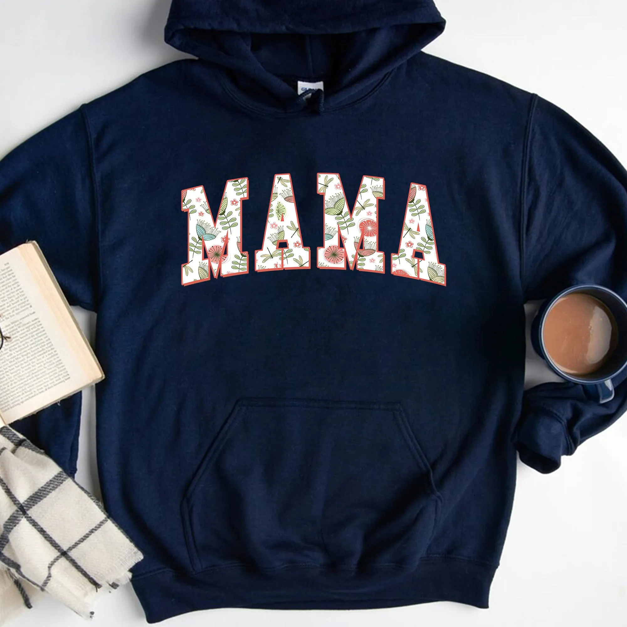 Floral Mama Hoodie, Cute Mom Sweatshirt, Mother's Day Gift, Mommy Shirt, New Mom Gift, Gift for Mother, Mama Shirt