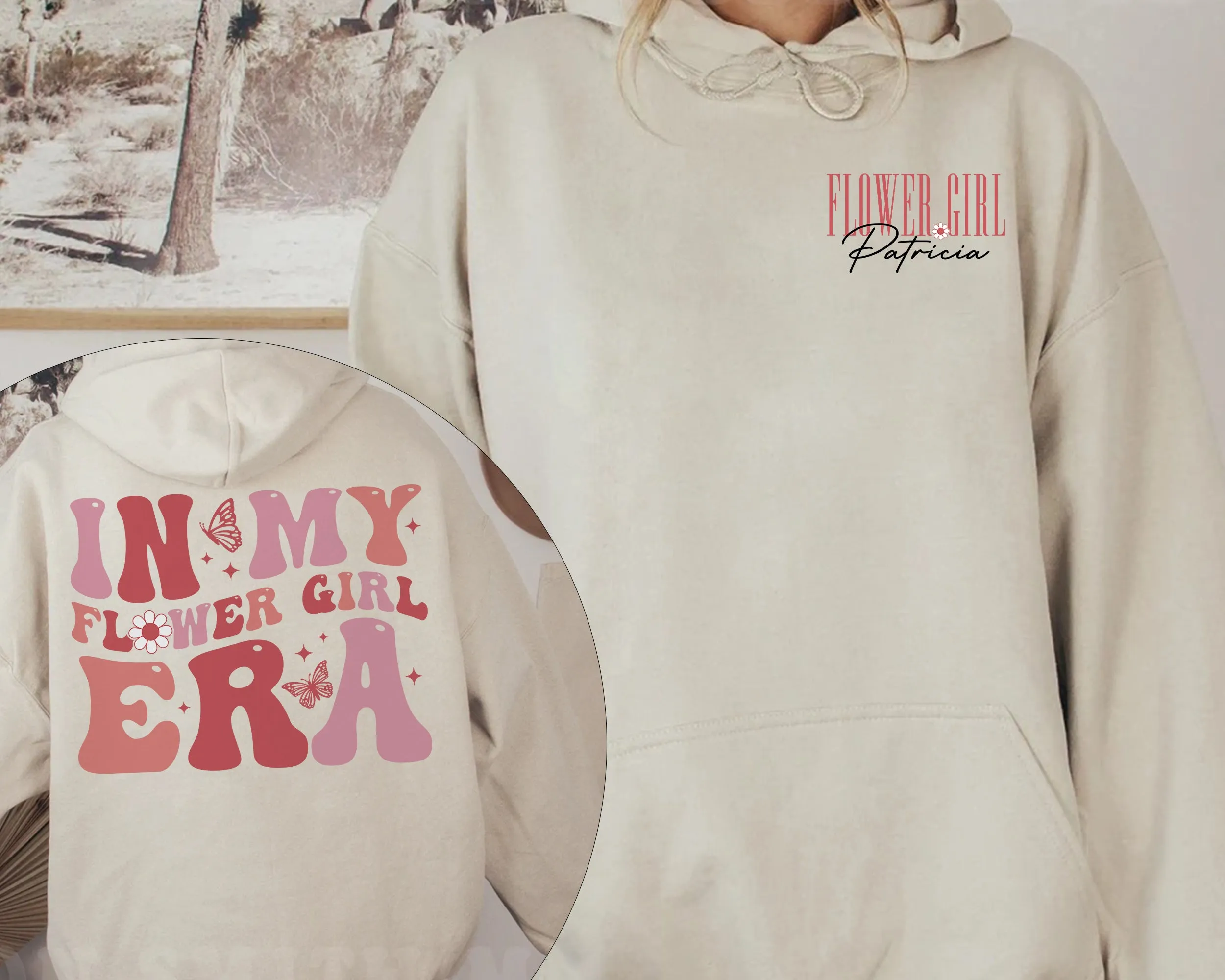 Flower Girl Era Hoodie, Babe Of Honor Crewneck, Flower Girl Sweater, Babe Bridesmaid, Bridal Party Gift, Wedding Party, Junior Bridesmaid Gifts