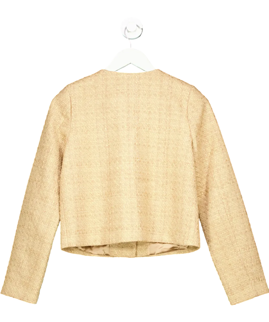 FOREVER NEW Beige Boucle Jacket UK 6
