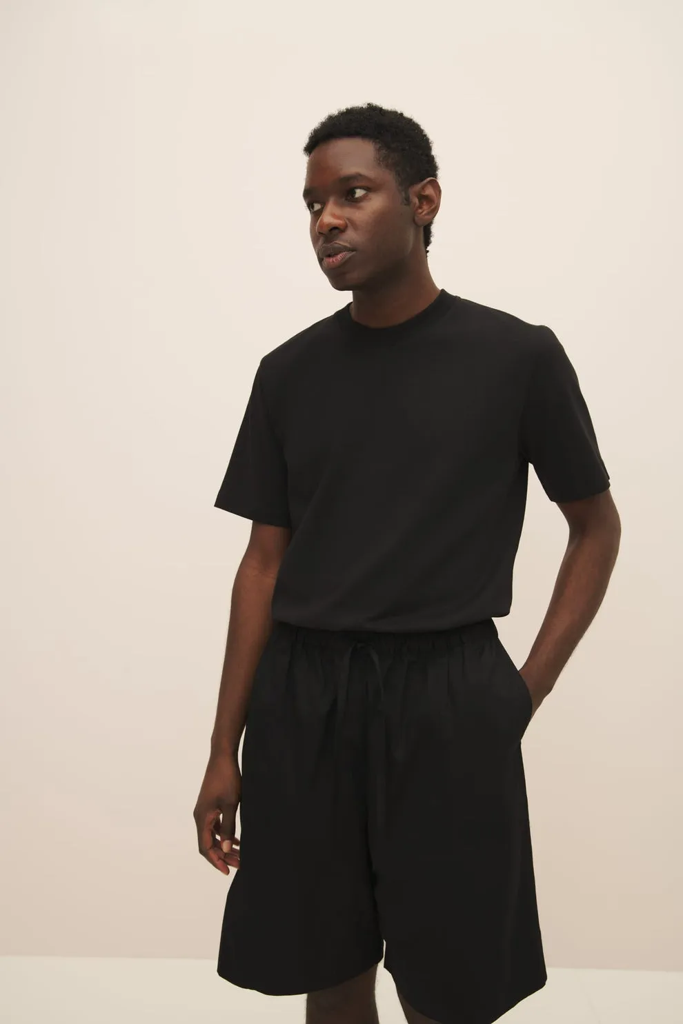 Fragment shorts in black