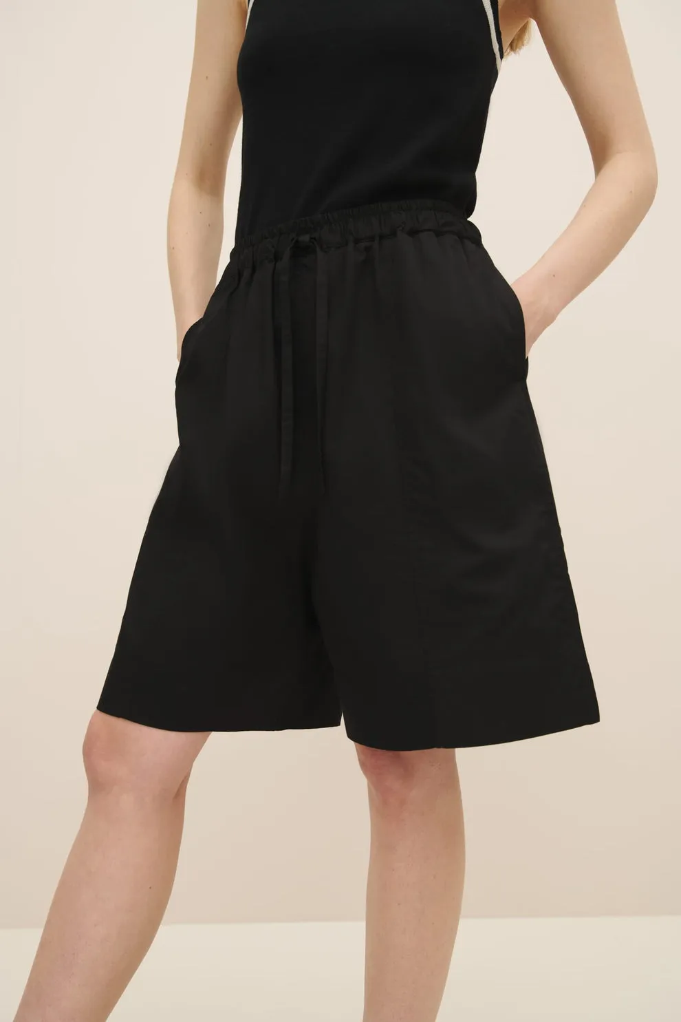 Fragment shorts in black
