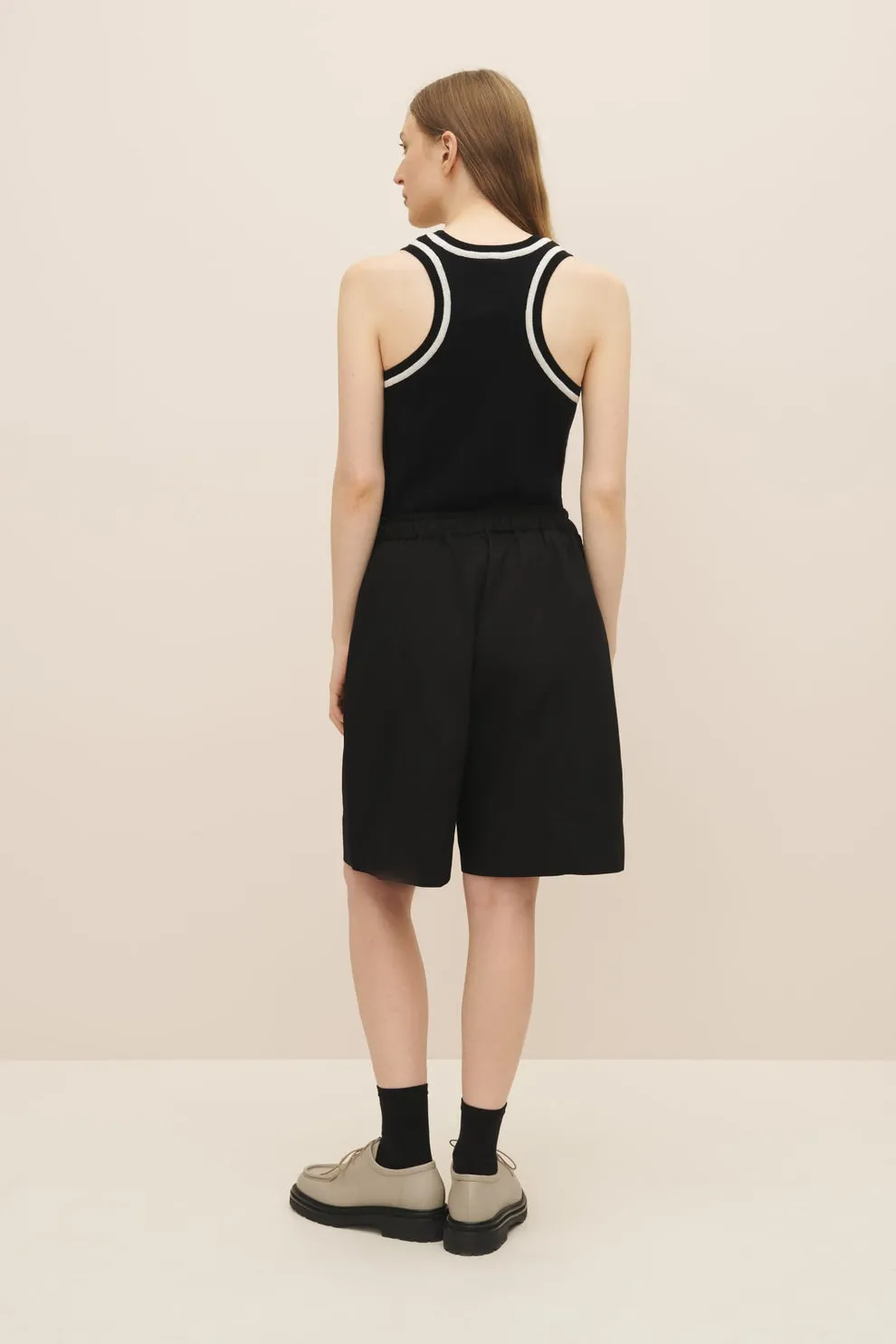 Fragment shorts in black