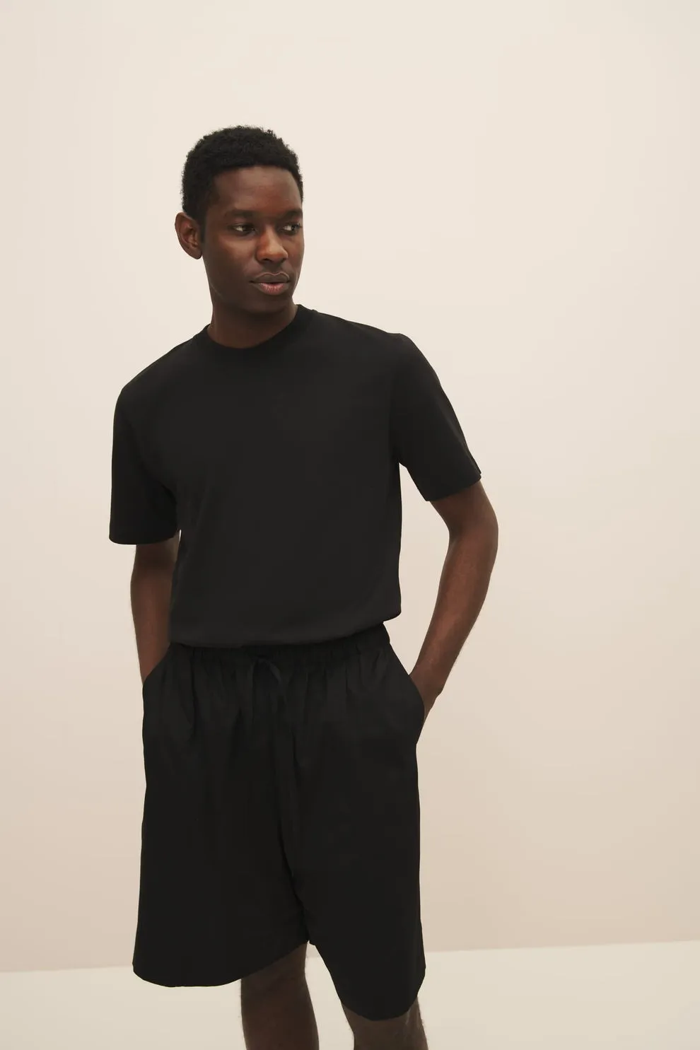 Fragment shorts in black