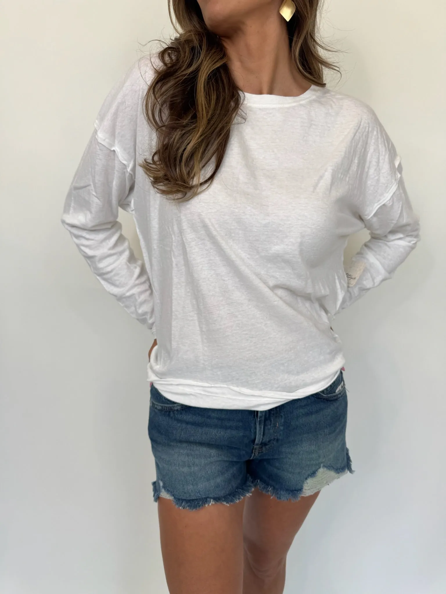 Free People Nina Long Sleeve Tee