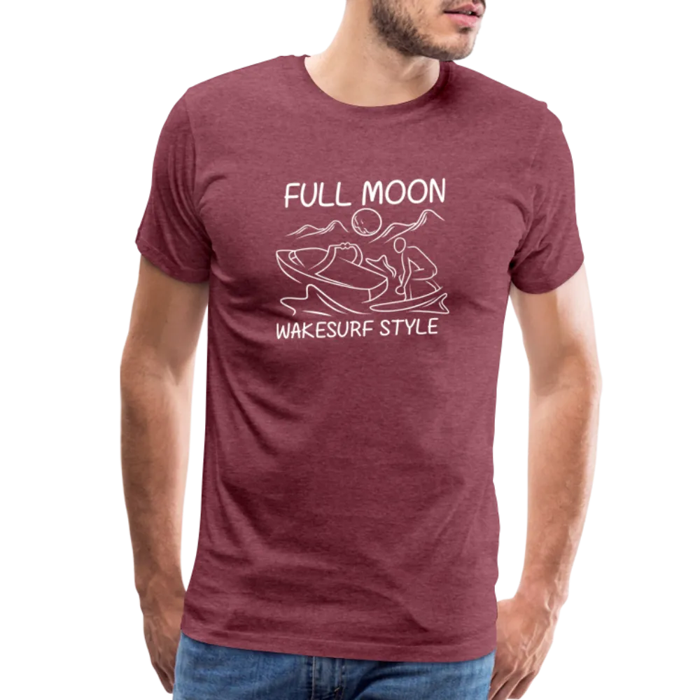 Full Moon Wakesurf Style Men's Premium T-Shirt