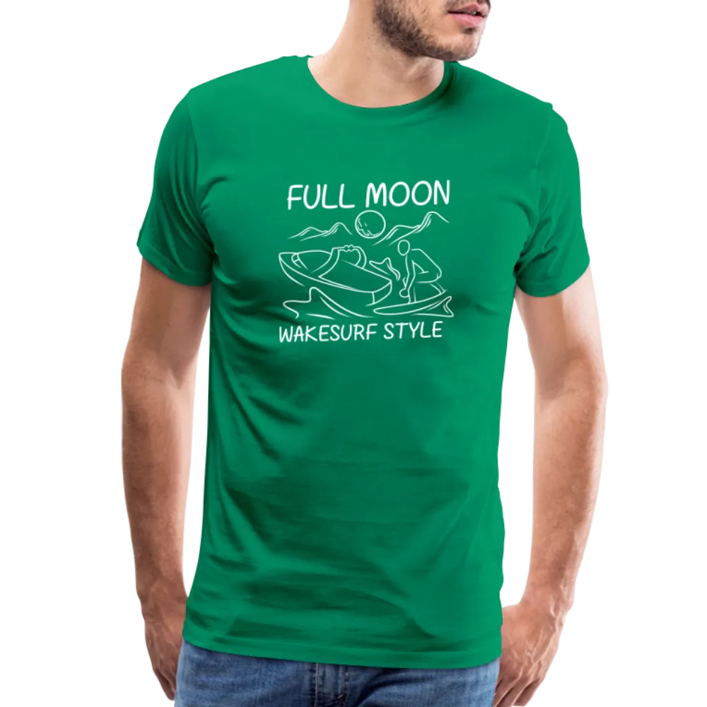 Full Moon Wakesurf Style Men's Premium T-Shirt