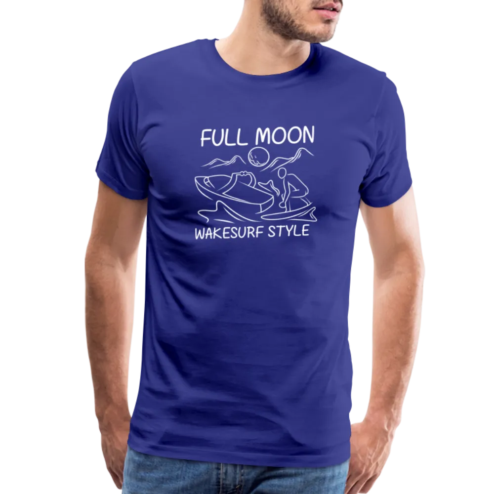 Full Moon Wakesurf Style Men's Premium T-Shirt