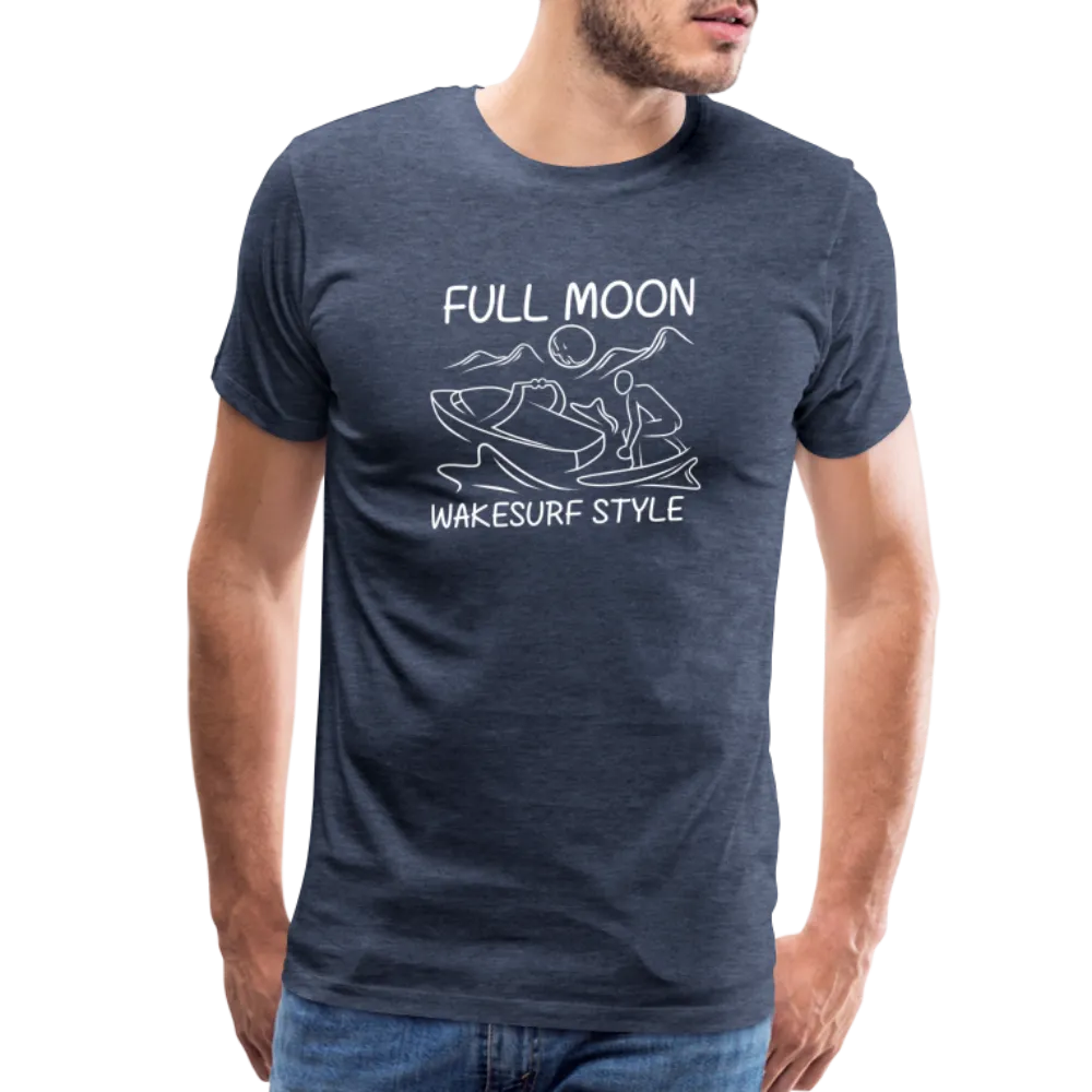 Full Moon Wakesurf Style Men's Premium T-Shirt