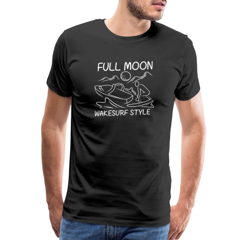 Full Moon Wakesurf Style Men's Premium T-Shirt