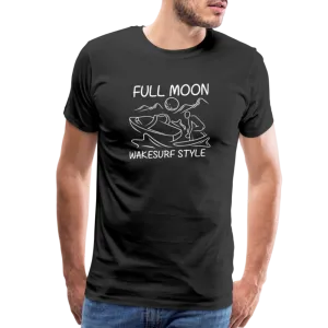 Full Moon Wakesurf Style Men's Premium T-Shirt