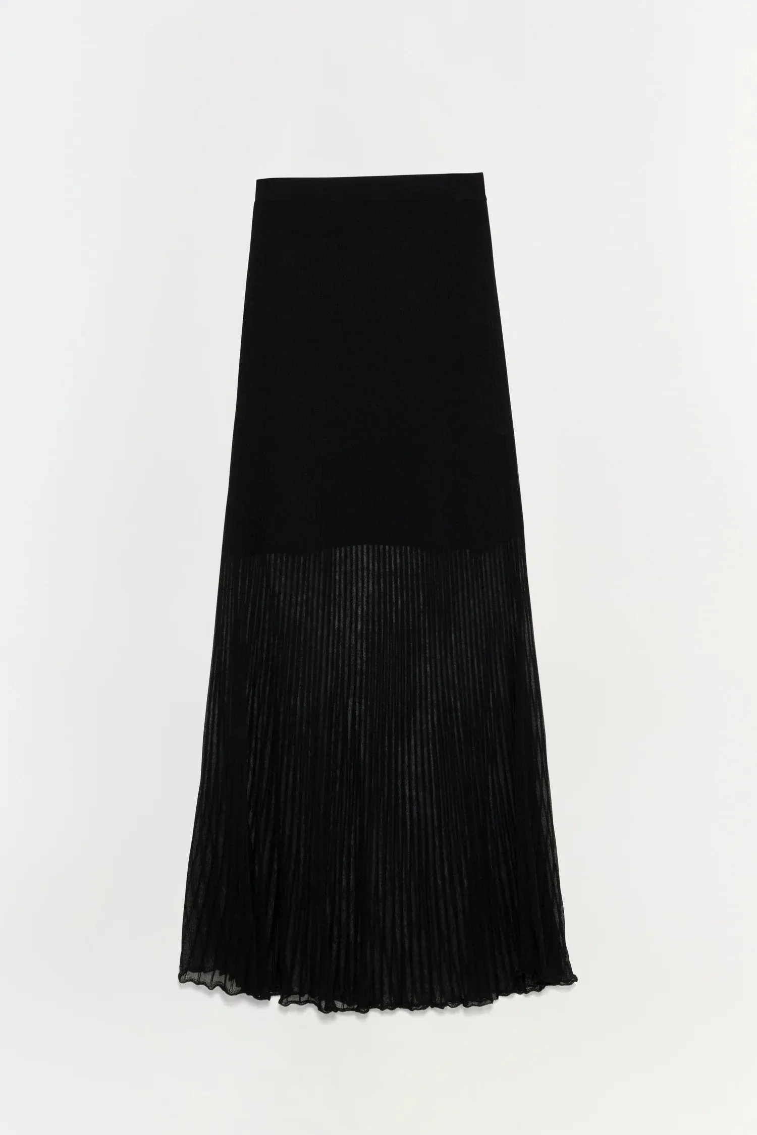 Gennie Knit Midi Skirt - Black