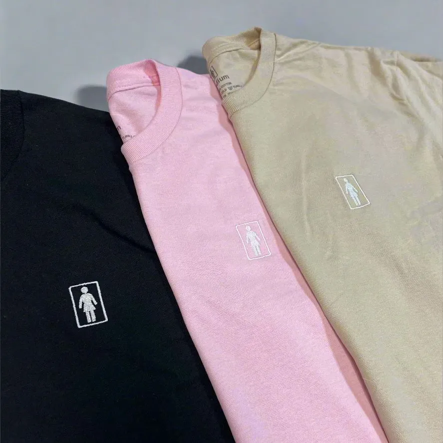 Girl Embroidered OG Tee Black