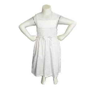 Girl White Dress - Lily - My Garden Collection