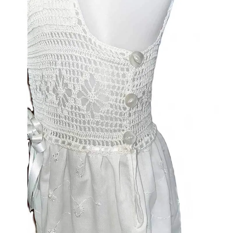 Girl White Dress - Lily - My Garden Collection