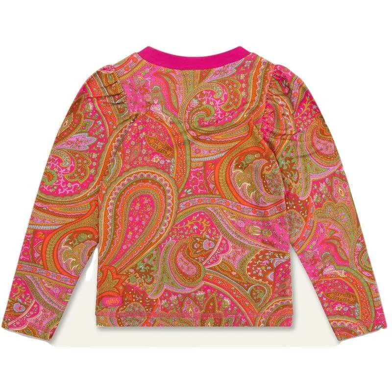 Girls Pink Paisley Tuin T-Shirt