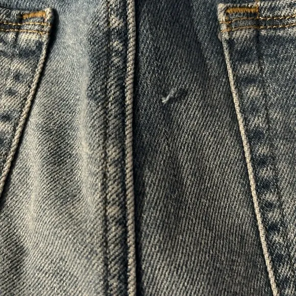 GOOD AMERICAN Good Curve Baggy Denim Shorts Blue466 Size 24