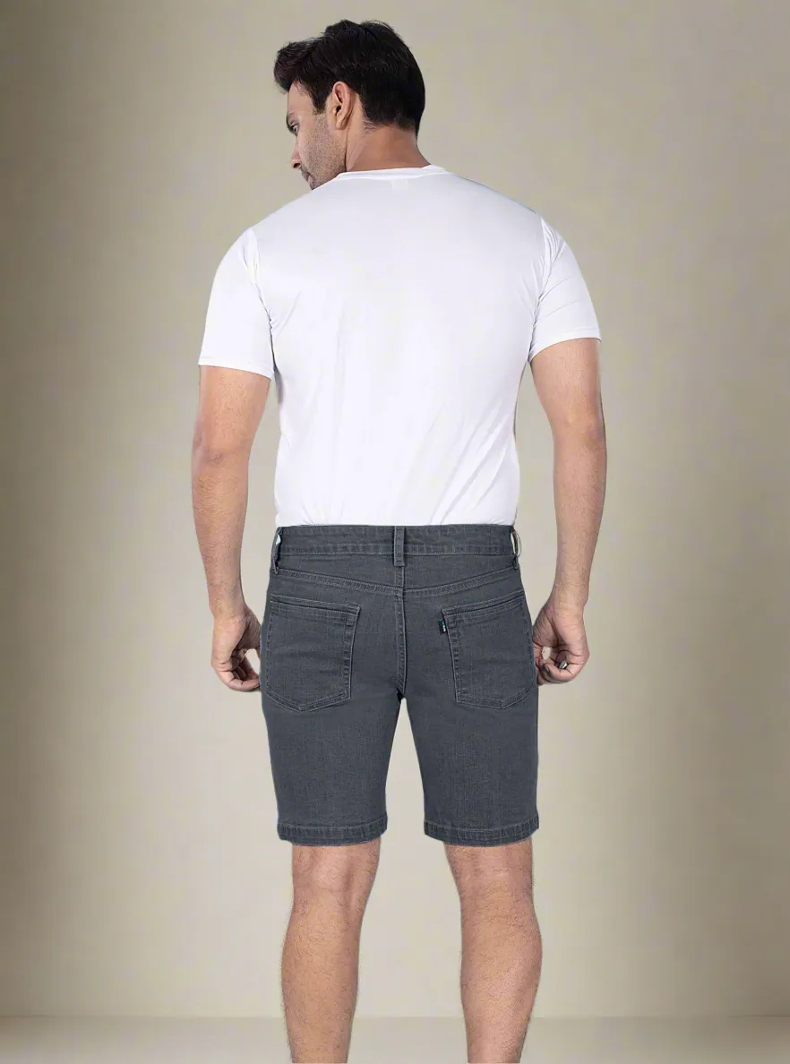 Graphite Denim Shorts