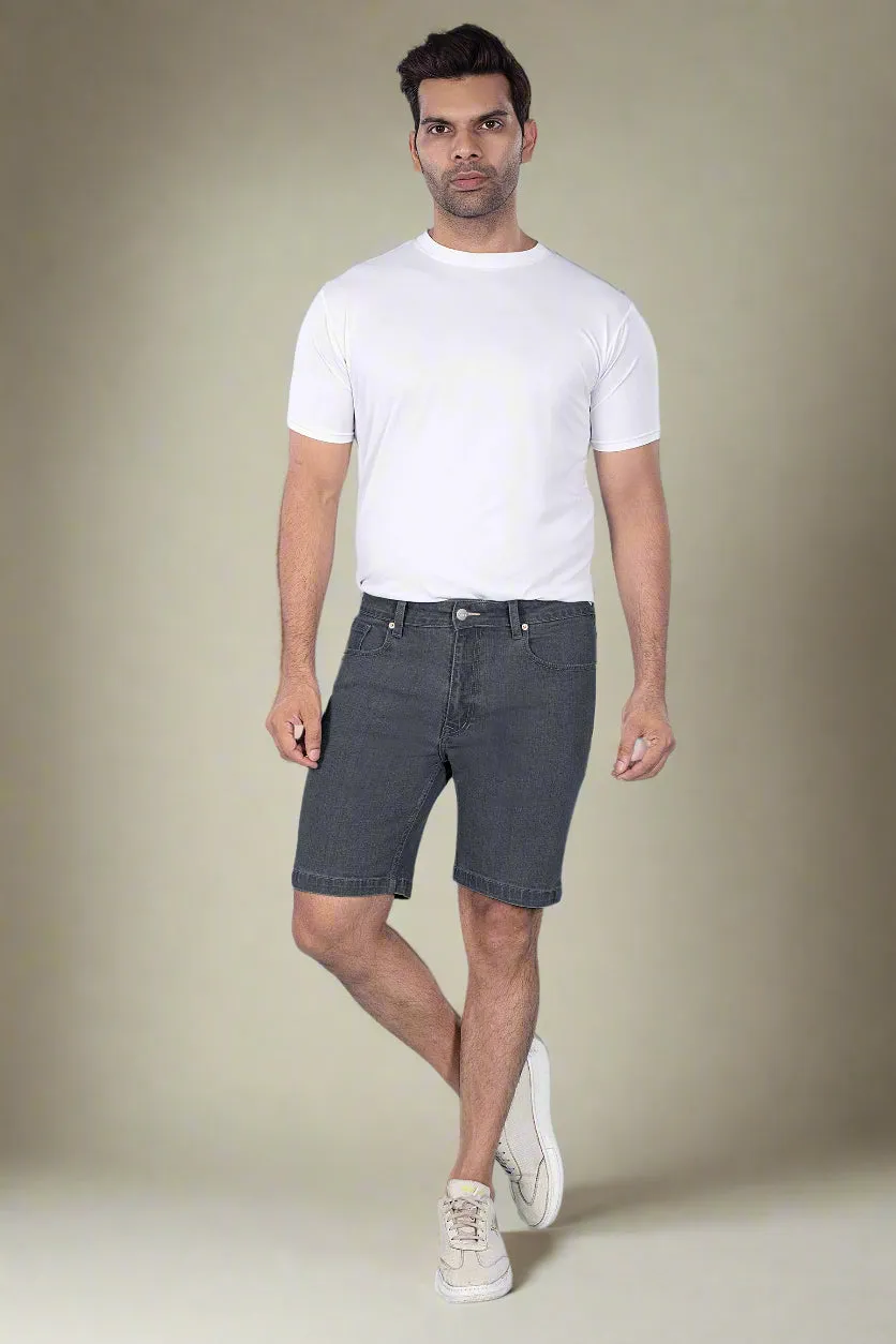 Graphite Denim Shorts