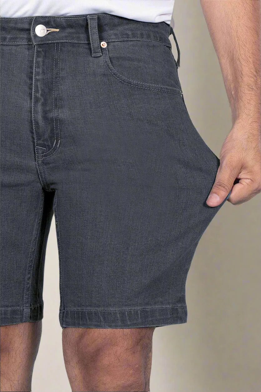 Graphite Denim Shorts