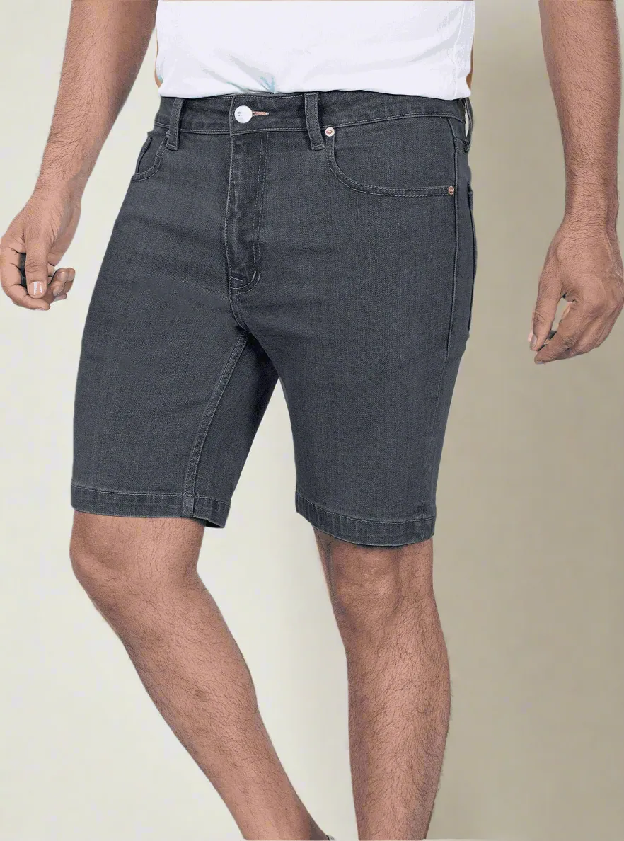 Graphite Denim Shorts