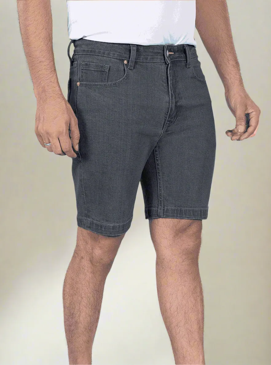 Graphite Denim Shorts
