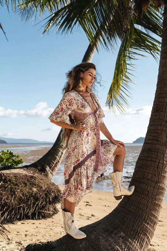 Gregoria - Boho dress with print