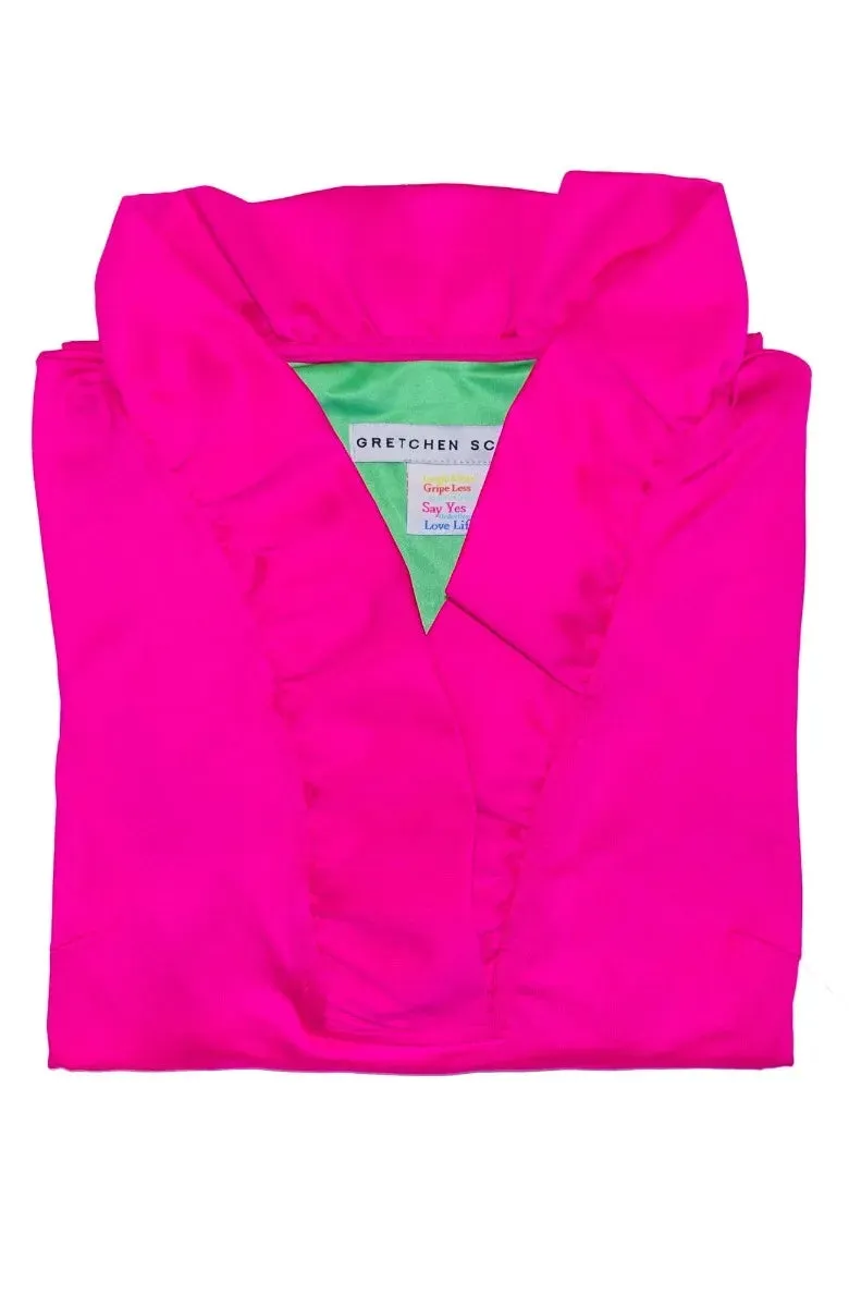 Gretchen Scott | Jersey Ruffleneck Dress | Women's | Pink