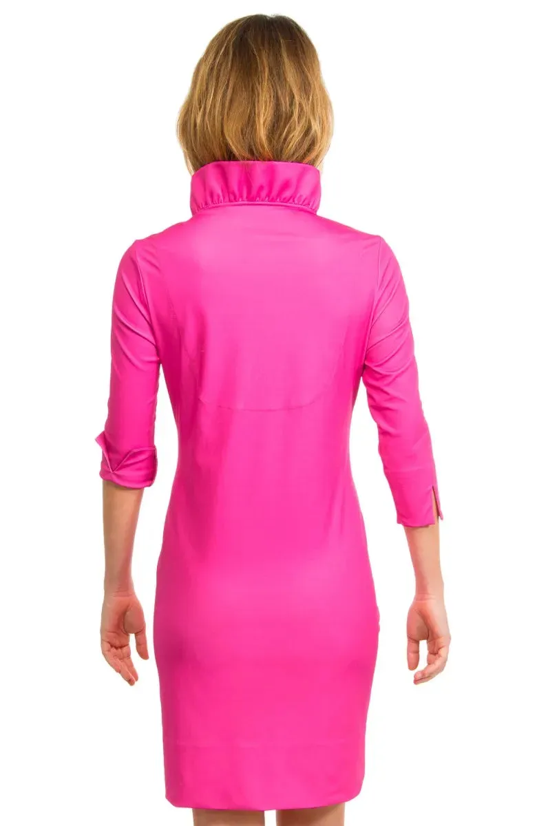 Gretchen Scott | Jersey Ruffleneck Dress | Women's | Pink