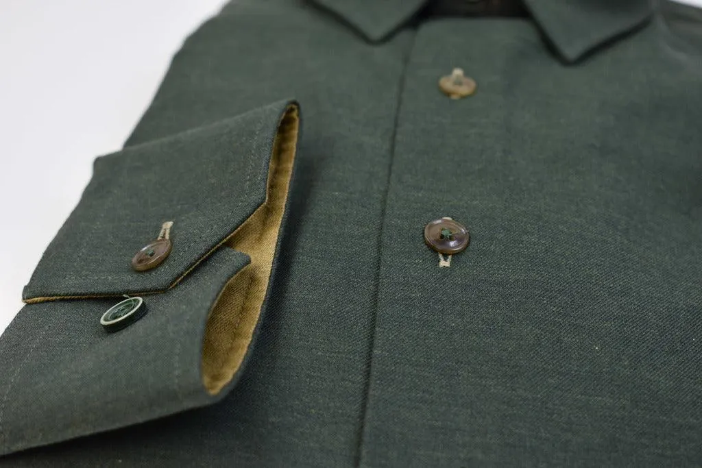 Gun Hill Mens Oldman Shirt - Olive green