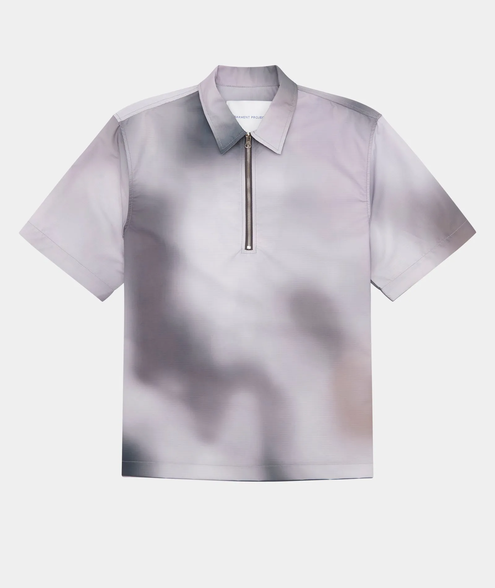 Half Zip Shirt - Grey AOP