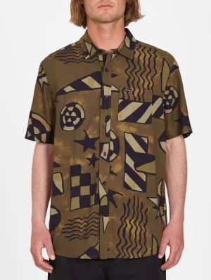 Hand Geo Shirt - SERVICE GREEN