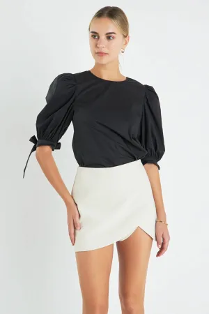 High Waist Overlay Skort
