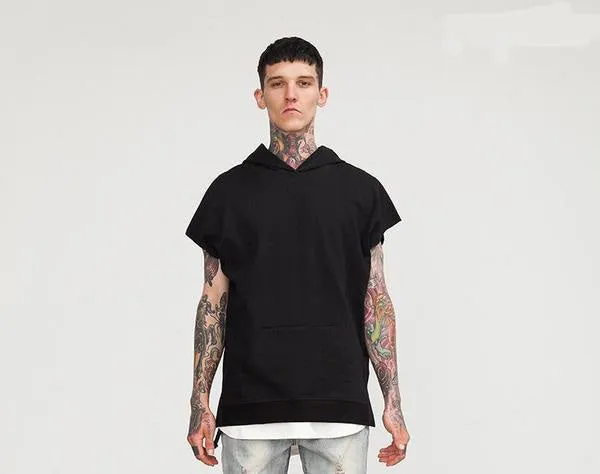 HOODED SHORT SLEEVE HOODIE