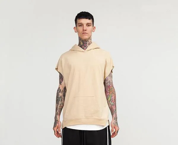 HOODED SHORT SLEEVE HOODIE