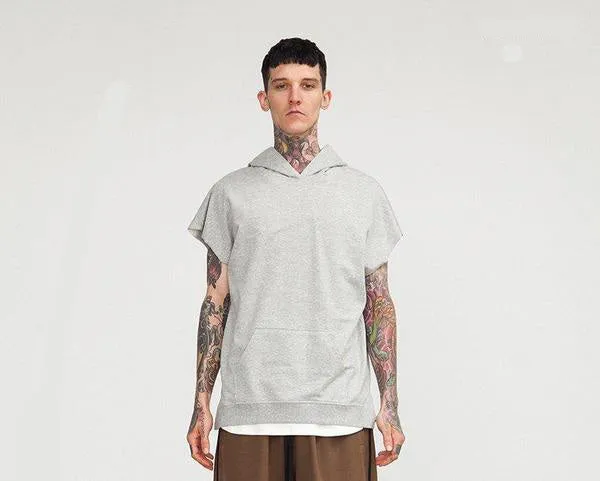 HOODED SHORT SLEEVE HOODIE