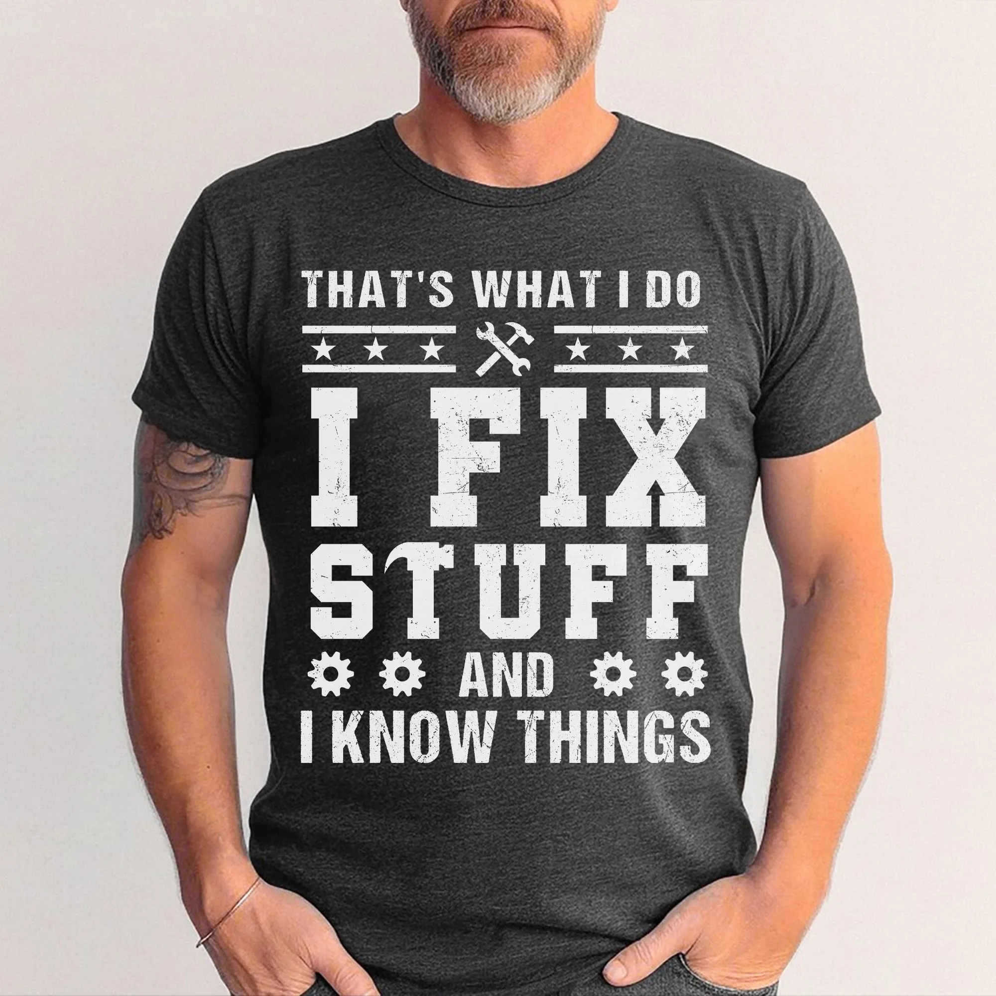 Husband, Brothers, Dad, Boyfriend, Father's Day, T-Shirts For Men, Funny T-Shirts, Black, S