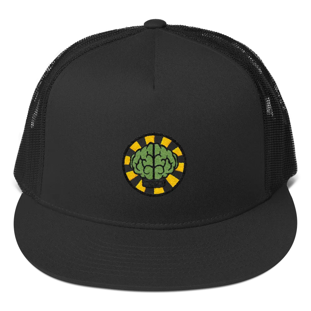 HypeMonsterz NERD Trucker Cap Inspired - Brain logo No one ever really dies