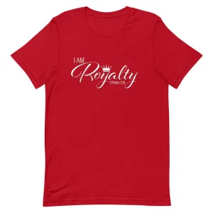I AM Royalty (Red/ White Short-Sleeve T-Shirt)