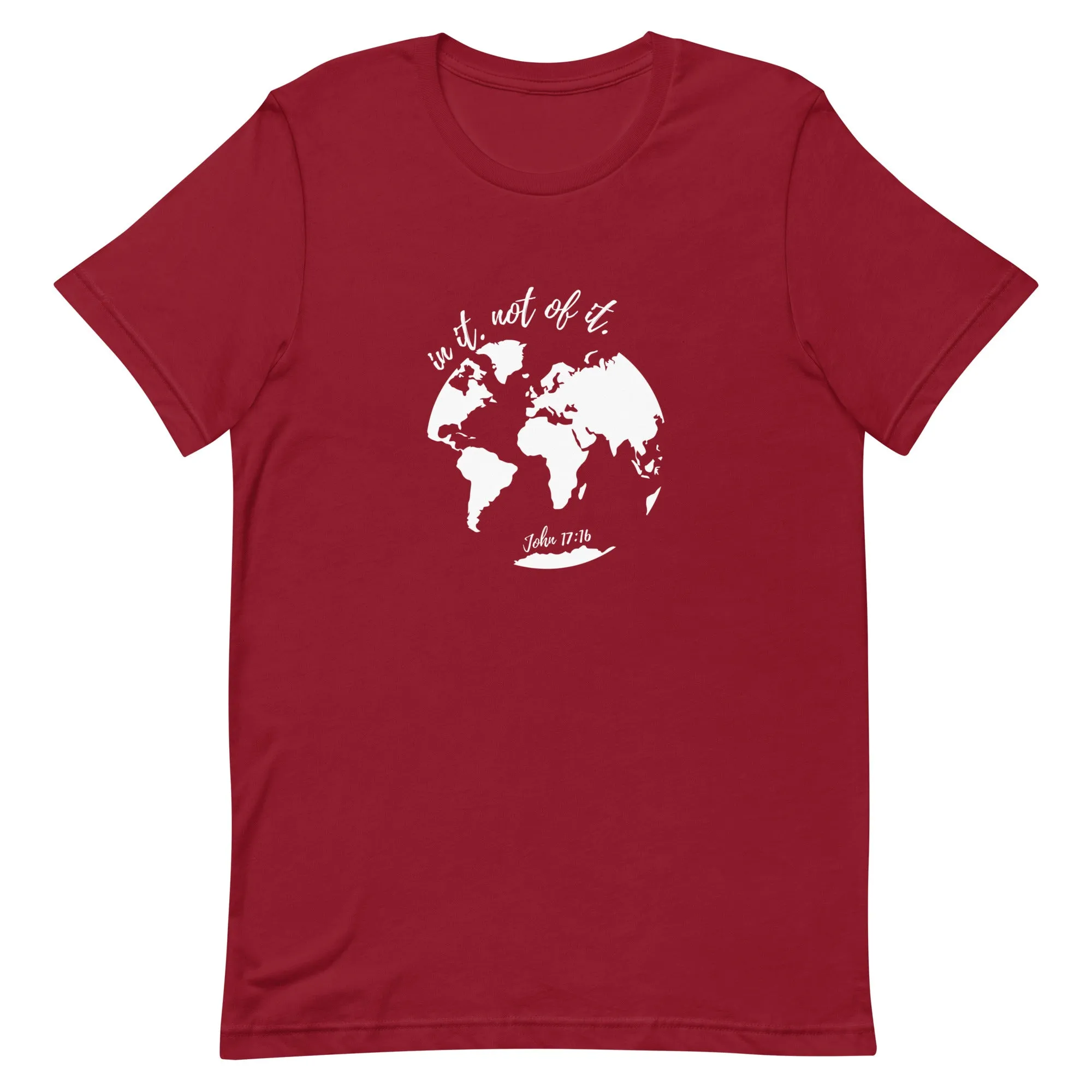 In it not of it - John 17:16 - t-shirt