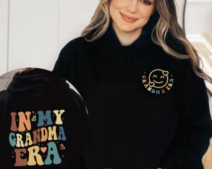 In My Grandma Era Hoodie, Christmas Gift For Grandma, Family Crewneck, Shirt For Grandma, Gift For New Grandma, Mother's Day Gift, Cute Gift