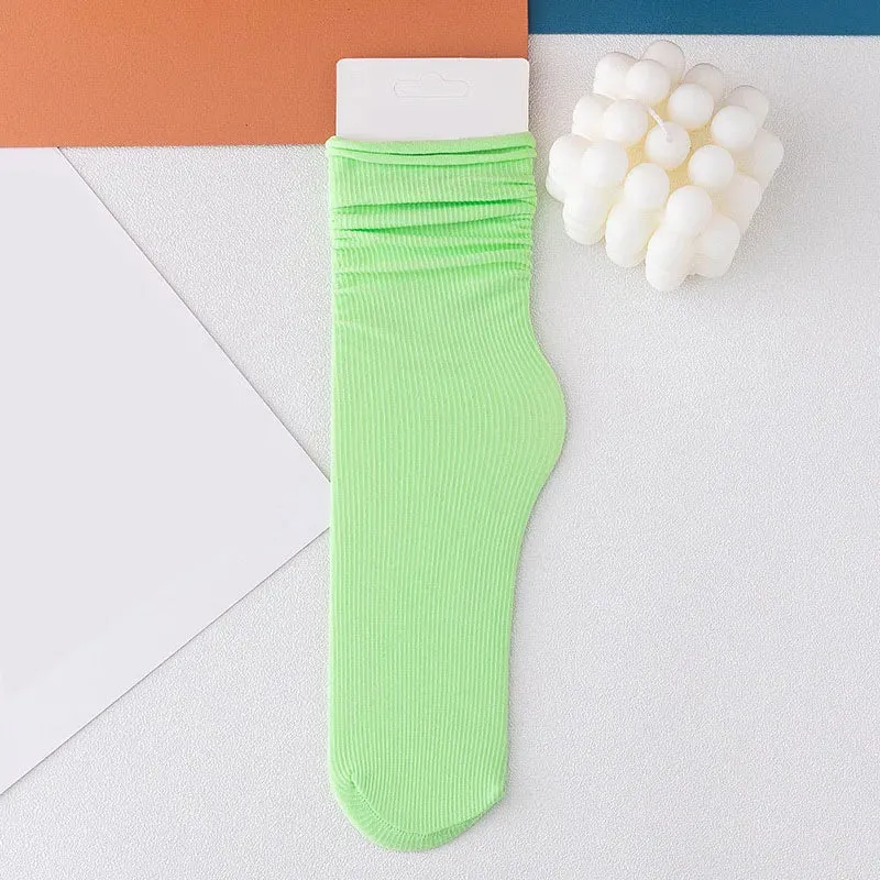 INS Women Girls Summer Thin Long Socks