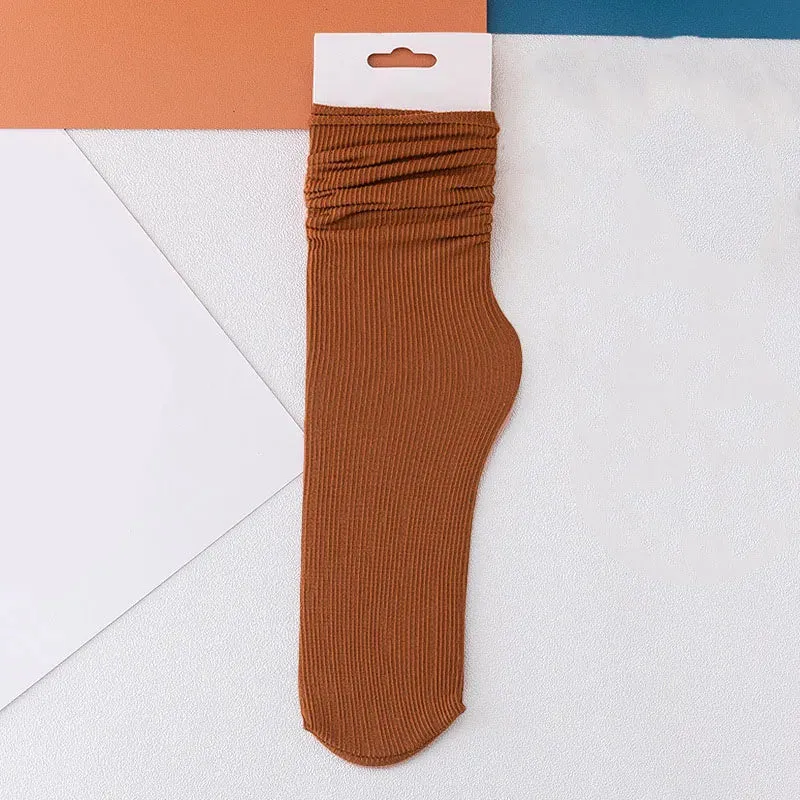 INS Women Girls Summer Thin Long Socks