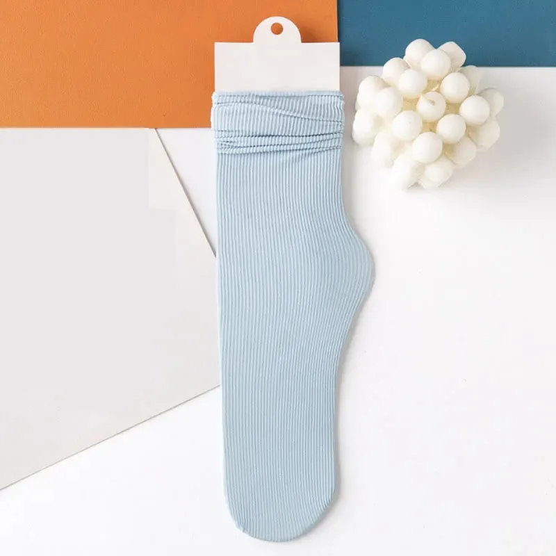 INS Women Girls Summer Thin Long Socks