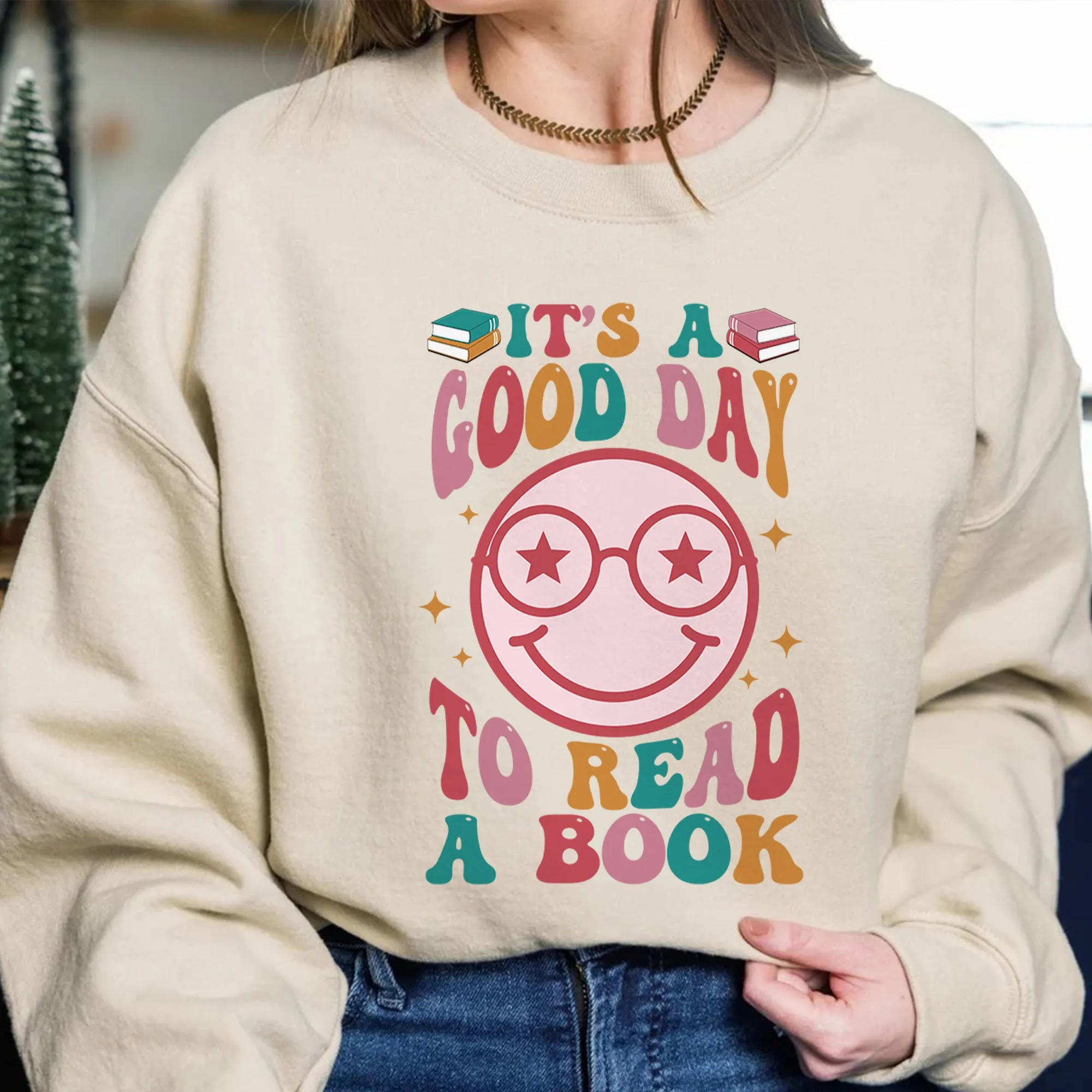 It’s A Good Day To Read A Book Sweatshirt, Reading Shirt, Bookish Hoodie, Book Lover Shirt, Gift For Book Lover Teacher, Librarian Gifts